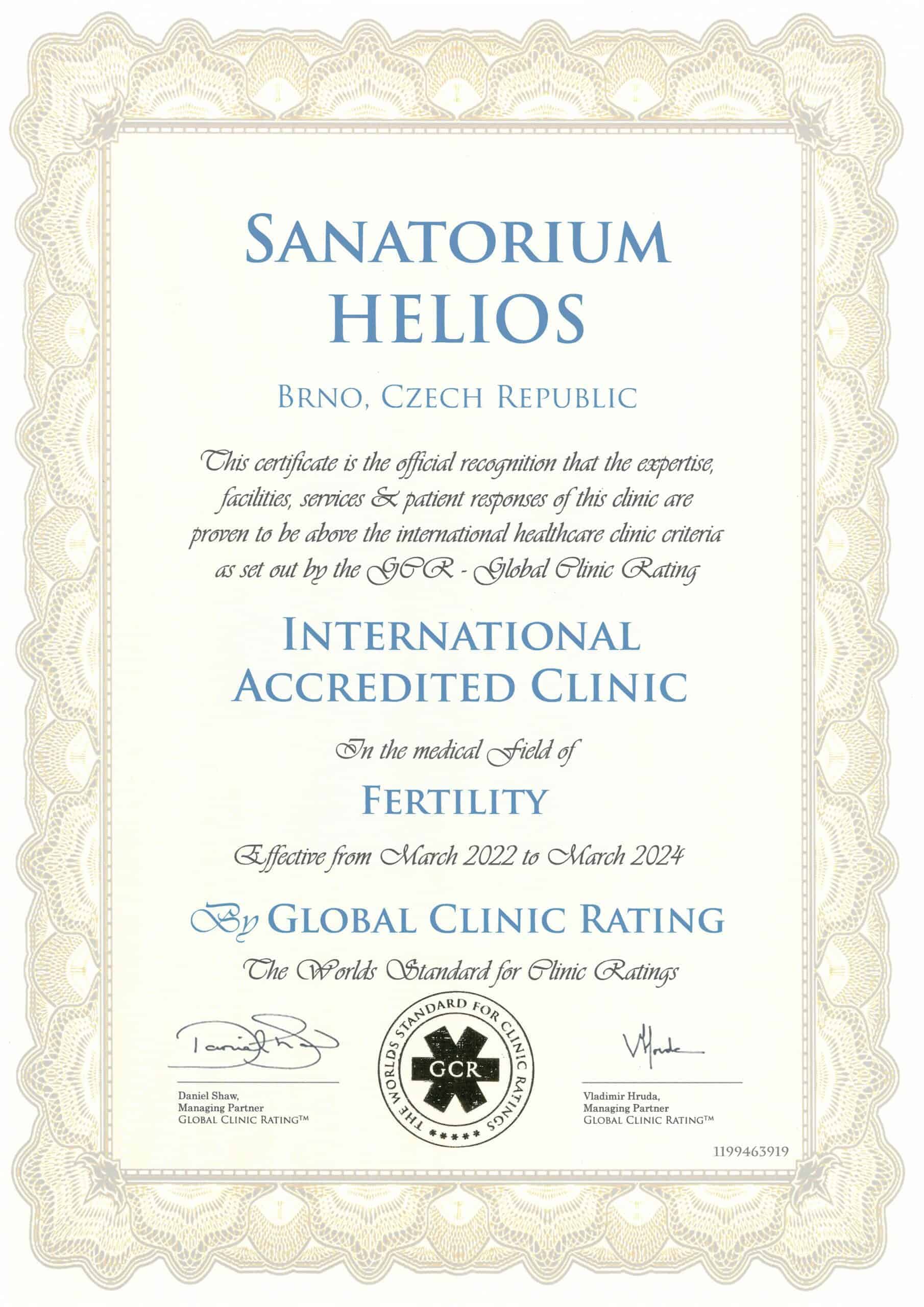 GCR certifikát